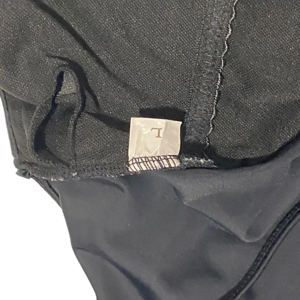 Black High Cut One Piece Swimsuit 